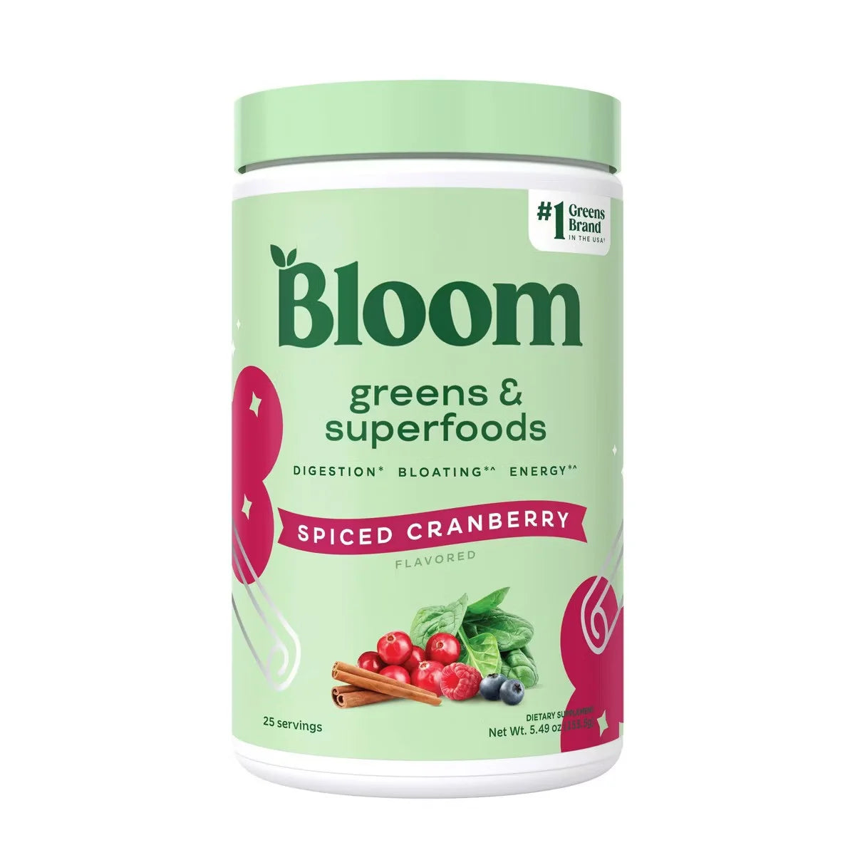 Suplementos - Bloom Nutrition POLVO DE VERDURAS Y FRUTAS PARA 25 PORCIONES