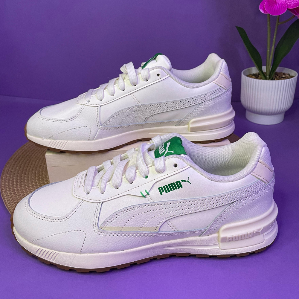 TENIS - TENIS PUMA BLANCOS CON VERDE
