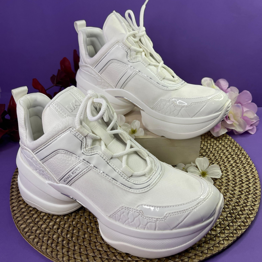 TENIS MK BLANCOS PARA DAMA