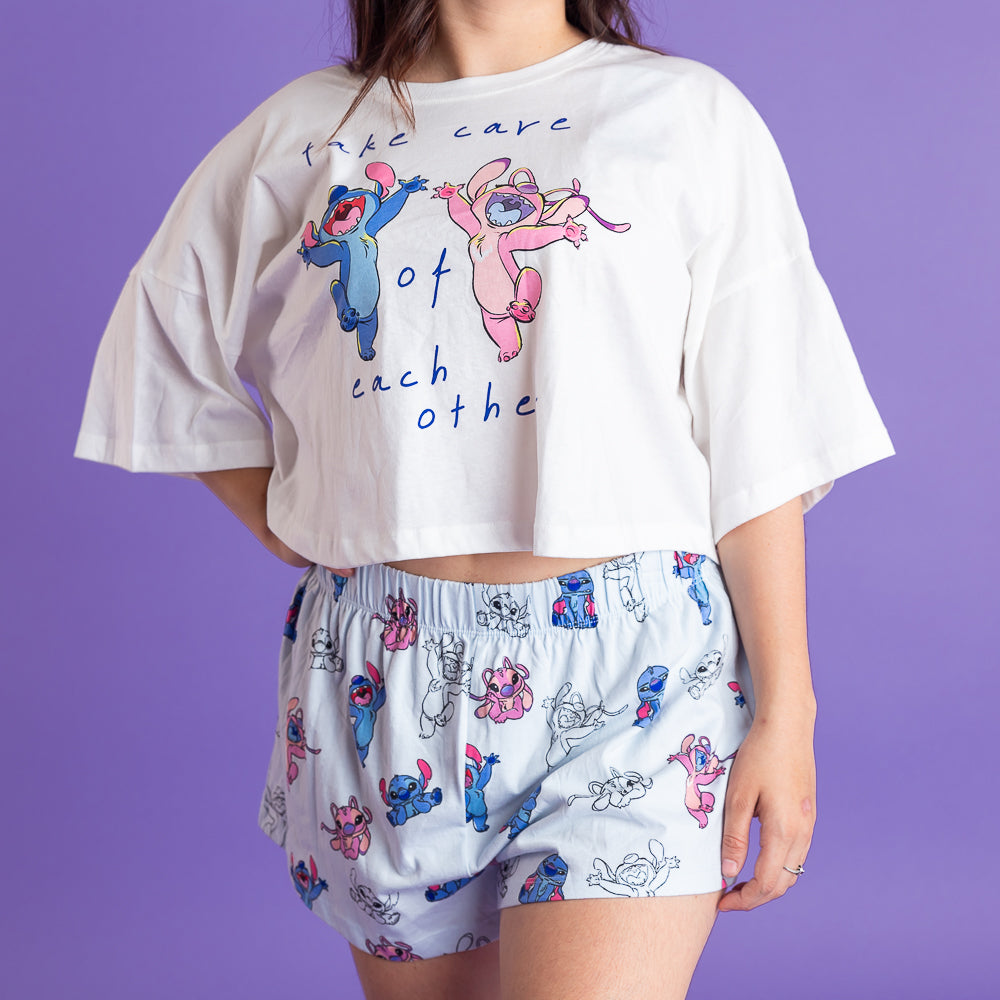 Pijama - stitch Oversize de short