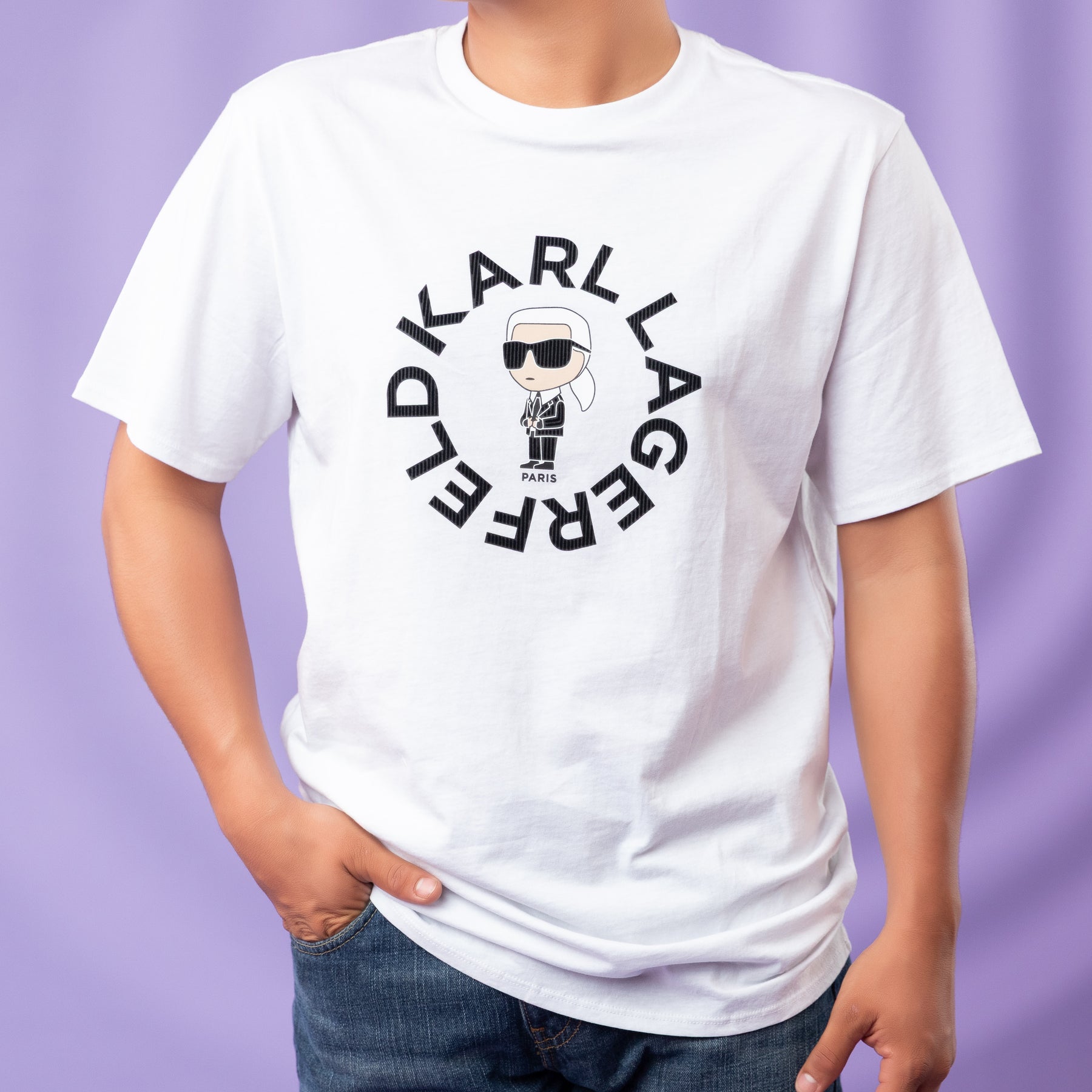 PLAYERA - BLANCA PARA CABALLERO KARL LAGERFELD