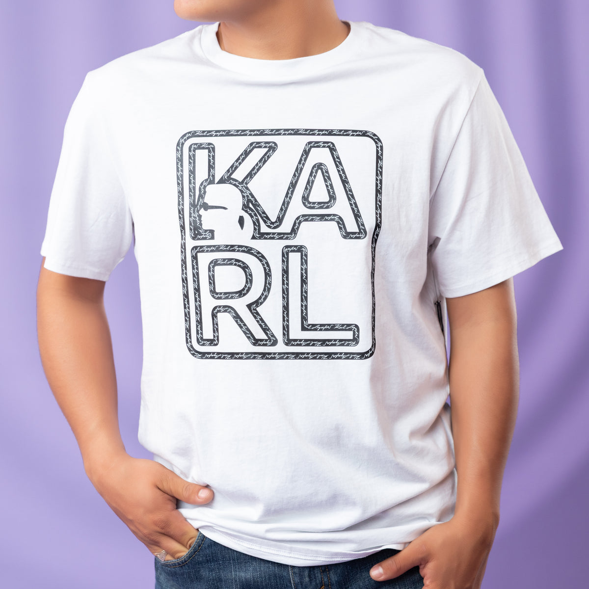 PLAYERA - BLANCA PARA HOMBRE KARL LAGERFELD