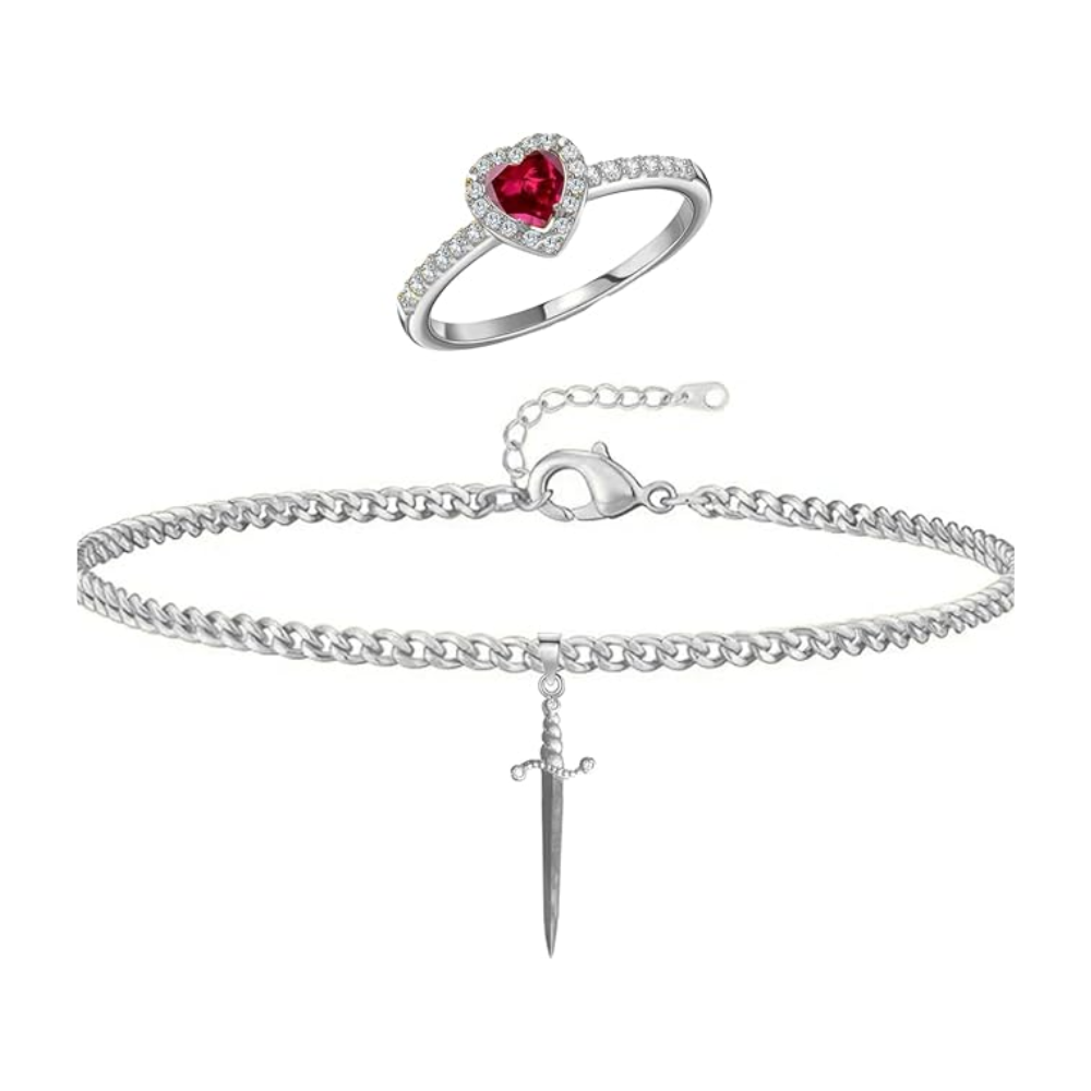 PULSERA Y ANILLO - PANDORA PLATEADO CON CORAZÓN
