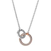 COLLAR - PANDORA ORO ROSA Y PLATA