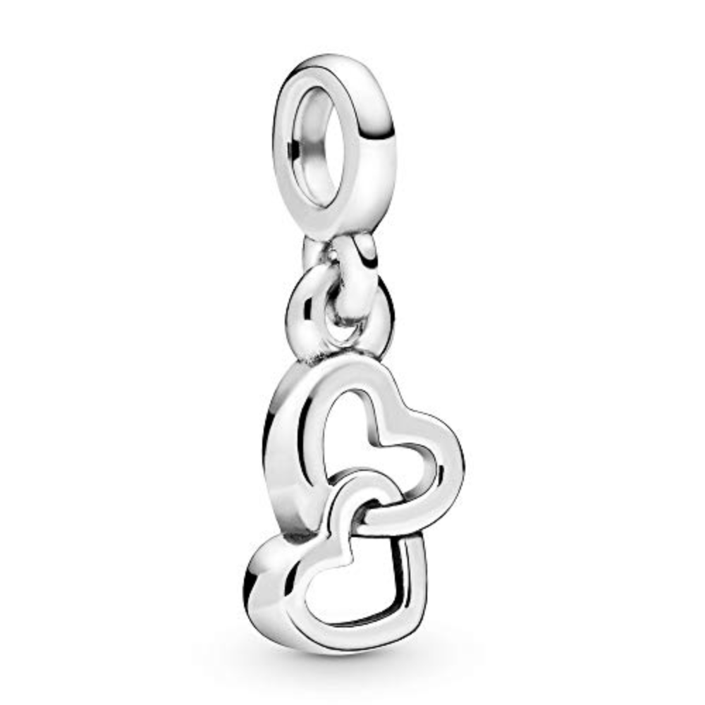 CHARMS - CHARM DE CORAZONES PLATEADOS