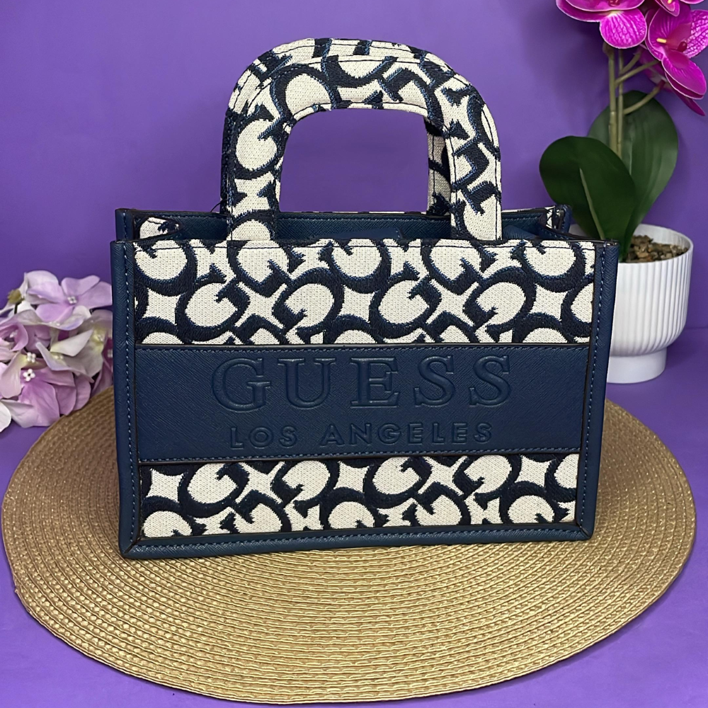 CARTERA - GUESS AZUL MARINO Y BEIGE