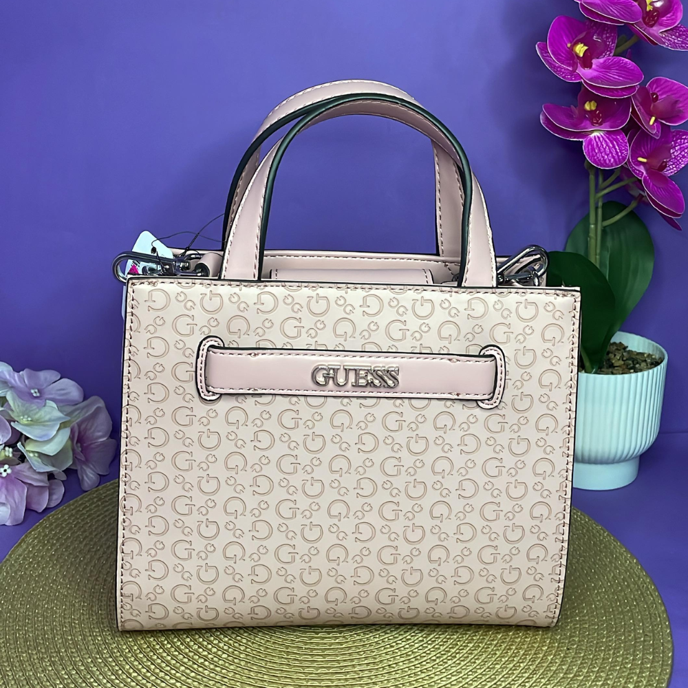 CARTERA - GUESS NUDE CON ROSADO