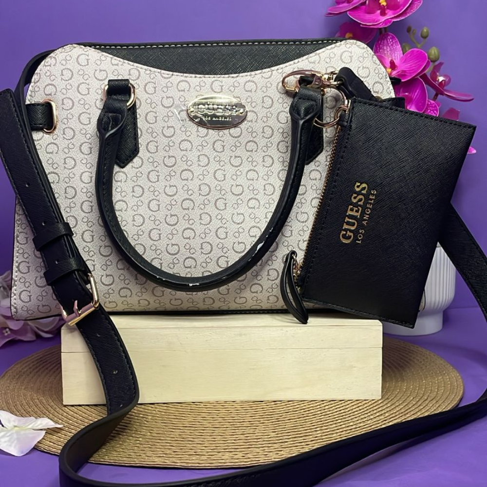 CROSSBODY - GUESS BLANCO Y NEGRO