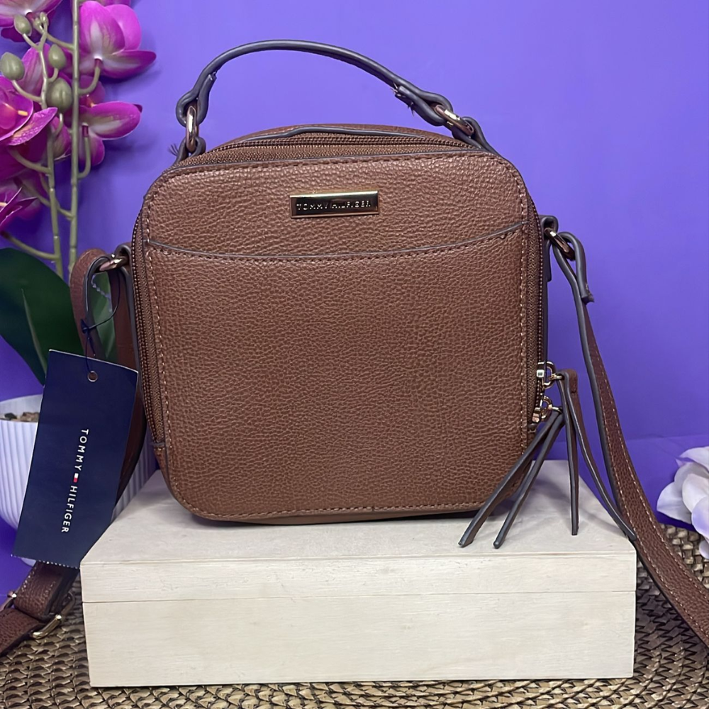 CROSSBODY - TOMMY HILFIGER MARRÓN