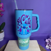 VASO TÉRMICO - EDICIÓN STITCH COLOR CELESTE