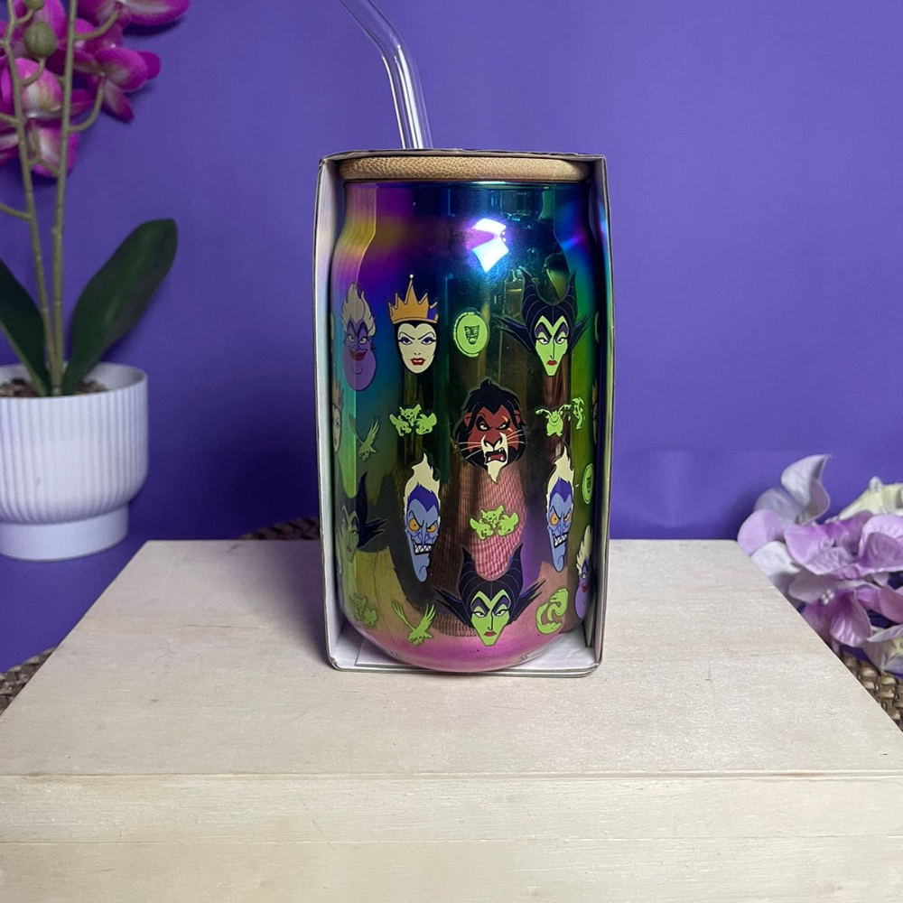 VASO DE CRISTAL - EDICIÓN VILLANAS DE DISNEY