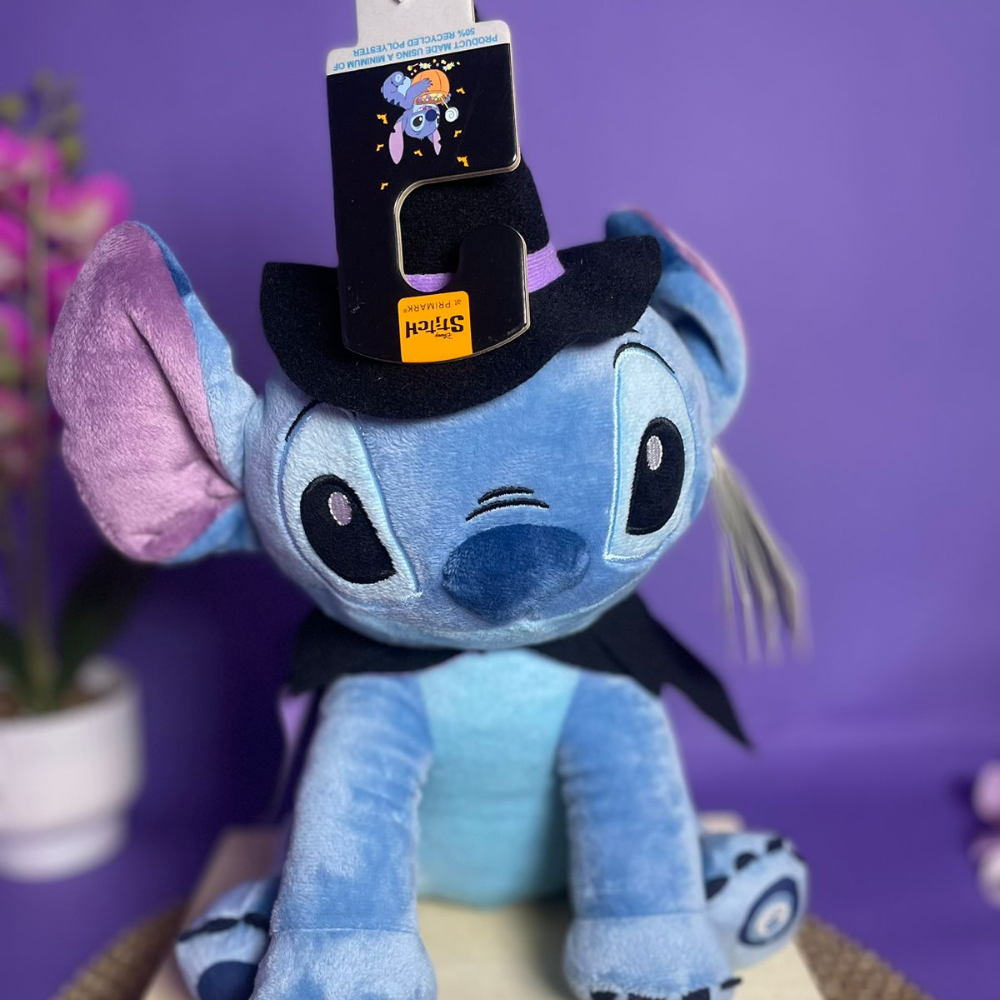 PELUCHE - STITCH EDICIÓN HALLOWEEN QUE ILUMINA LAS MEJILLAS