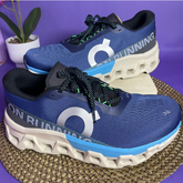 TENIS - ON CLOUD RUNNING AZUL CON BLANCO PARA CABALLERO