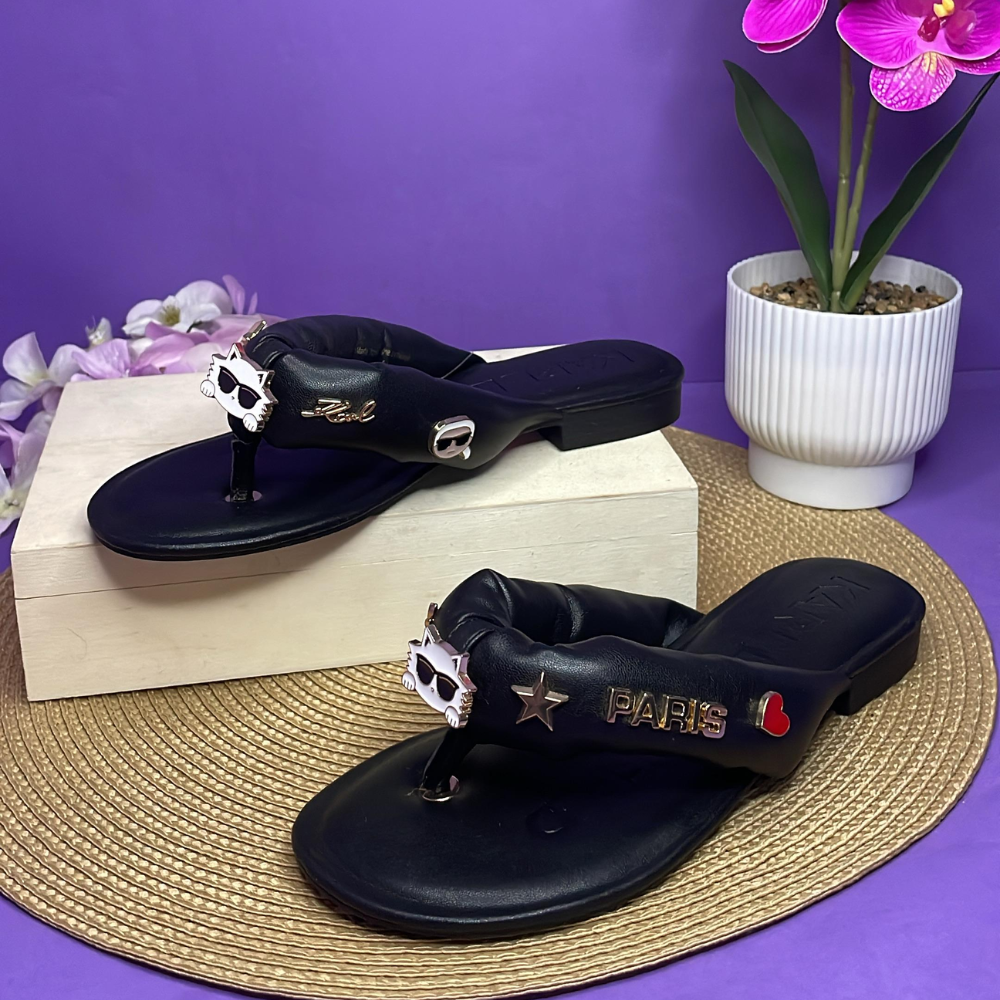 SANDALIA - KARL LAGERFELD NEGRO