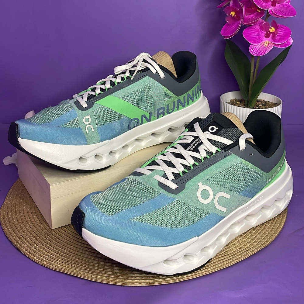 TENIS - ON CLOUD AZUL CON VERDE MENTA PARA CABALLERO