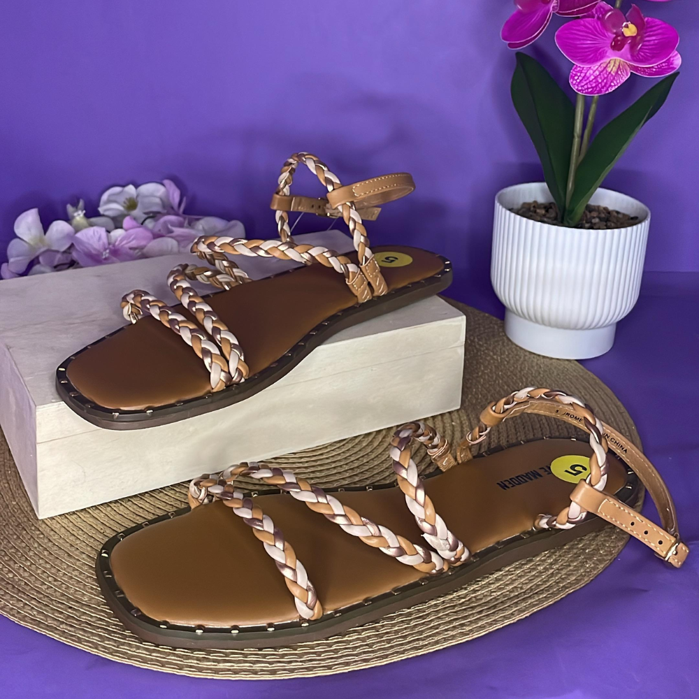 SANDALIAS - STEVE MADDEN CAFÉ PARA DAMA