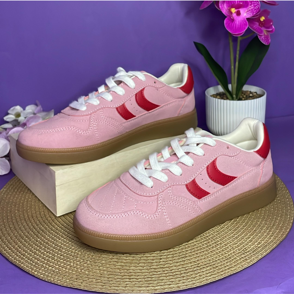 TENIS - MADDEN GIRL ROSADO CON ROJO PARA DAMA