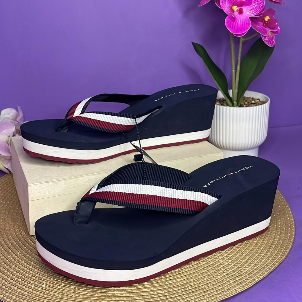 SANDALIAS - TOMMY HILFIGER AZUL MARINO PARA DAMA