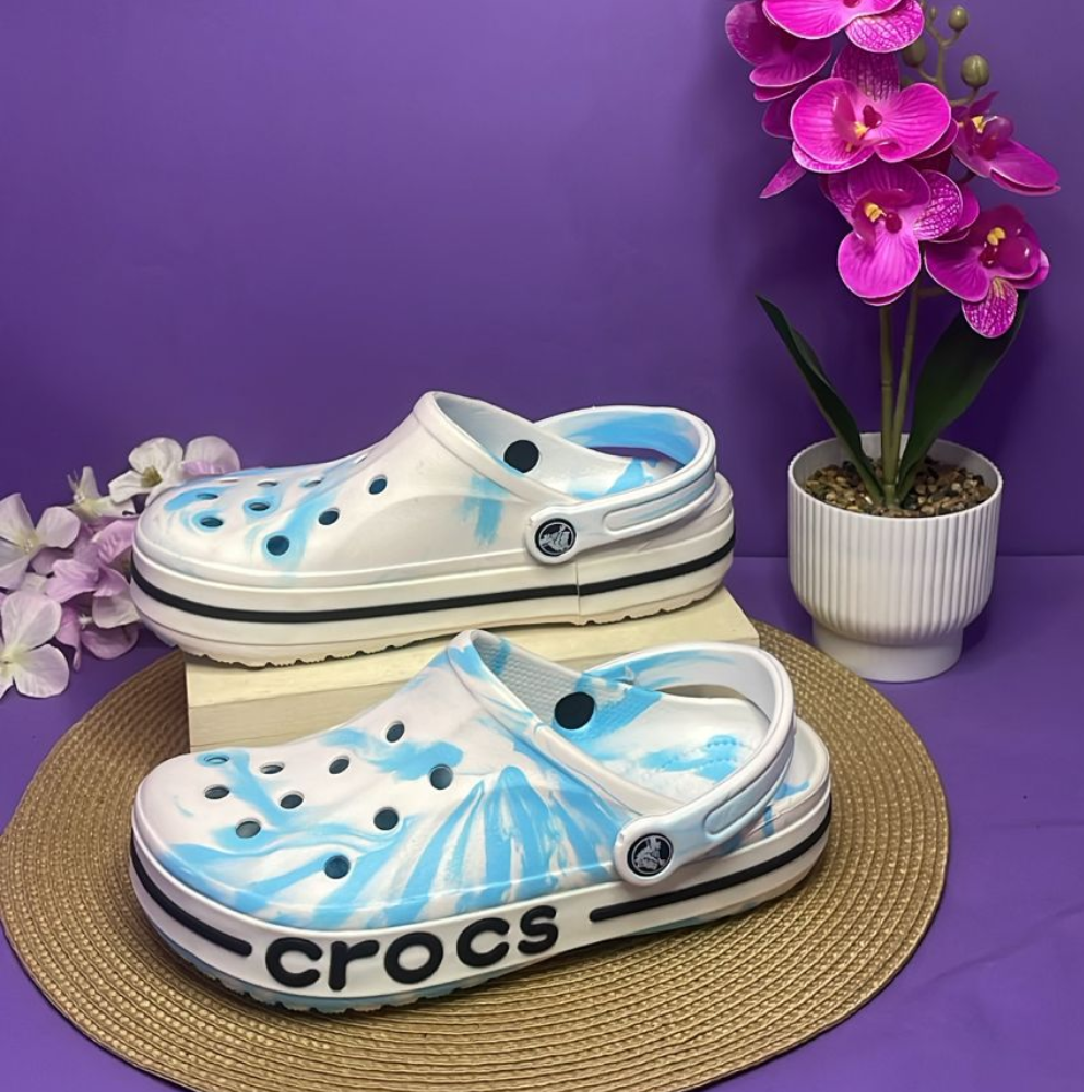 CROCS - CELESTE CON BLANCO