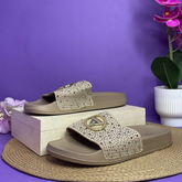 SANDALIAS - GUESS BEIGE PARA DAMA